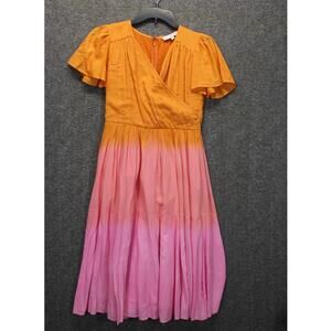 Ivy City Co Sunset Maxi Dress in Orange & Pink Girl 11-12T *No Belt*